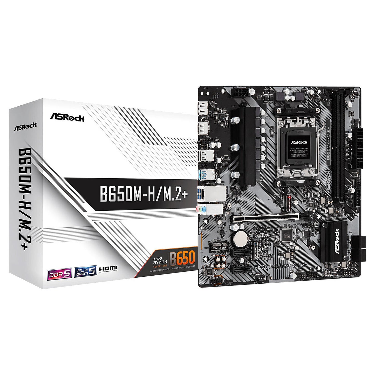 ASRock B650M-H/M.2+ AM5 DDR5 Reconditionné