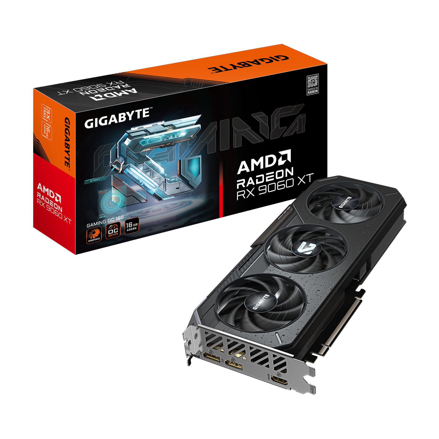 AMD Radeon RX 9060 XT GIGABYTE GAMING OC 16 Go reconditionné