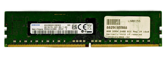 Samsung DDR4 8GB 1Rx4 PC4 2400T RC1 11 DC0 - Server - Workstation - Refurbished