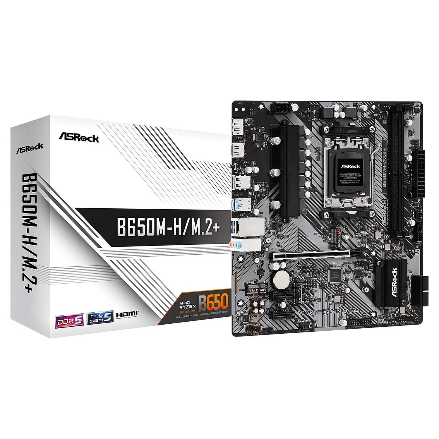 ASRock B650M-H/M.2+ AM5 DDR5 Reconditionné